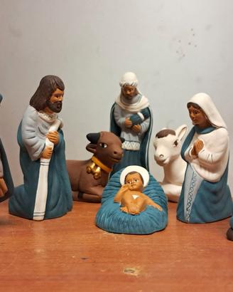 Presepe in terracotta 8 statuine