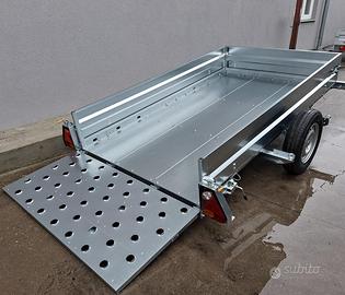 Rimorchio carrello nuovo 240x140 basso senza freni
