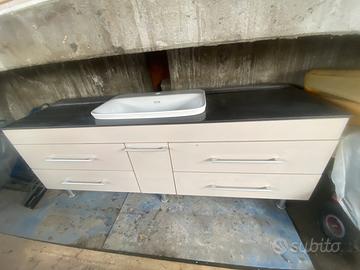 Mobile bagno con specchio con led