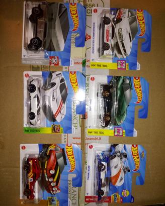 Lotto 6 modelli Hot wheels