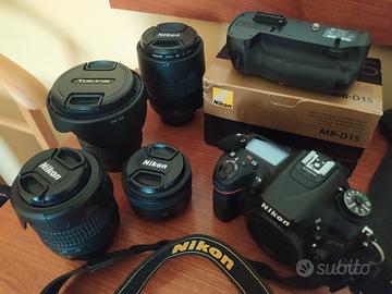 Fotocamera NIKON D7100 + OBBIETTIVI NIKON TOKINA 