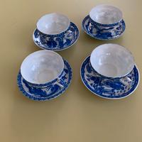 Tazzine da tè porcellana cinese dipinta a mano