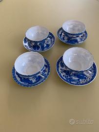 Tazzine da tè porcellana cinese dipinta a mano