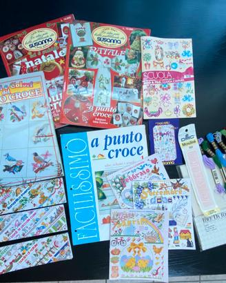 Kit ricami e punto croce