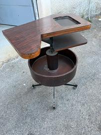 Carrello anni 50 girevole mobiletto bar