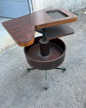 Carrello anni 50 girevole mobiletto bar