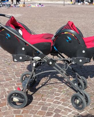 PASSEGGINO GEMELLARE CON DOPPIA SEDUTA