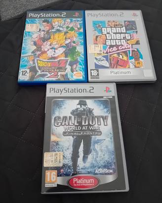 lotto di 3 giochi per playstation 2