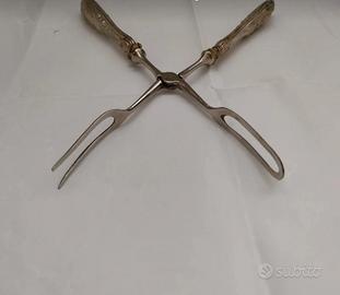 Pinze in argento vintage per alimenti