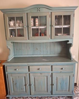 credenza con vetrina