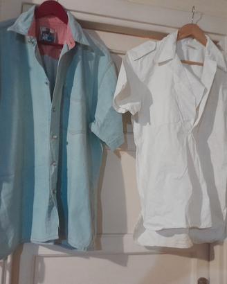Nr. 2 camicie di jeans tg L e M (€ 4 cad)