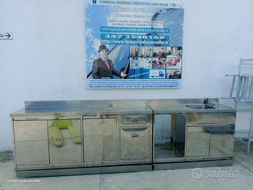 retrobanco appoggio in acciaio
