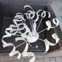 2 plafoniere 3 e 5 luci