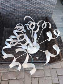 2 plafoniere 3 e 5 luci