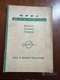 Manuale uso e manutenzione Opel Olympia
