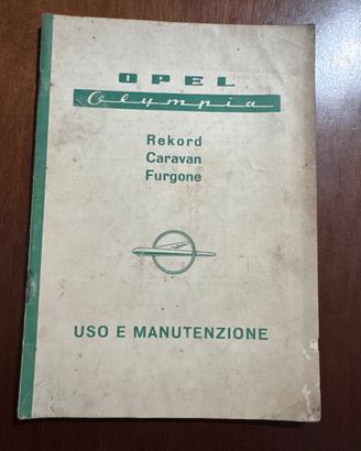 Manuale uso e manutenzione Opel Olympia