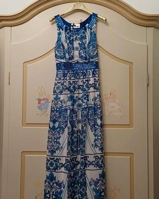 vestito con motivi floreali