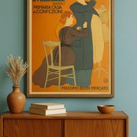 Manifesto 1970 riedizione liberty Confezioni Mele