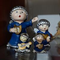 statuette angeli blu