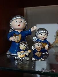statuette angeli blu