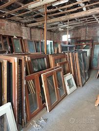 Finestre usate in legno 