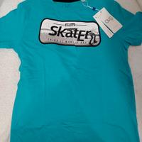 t shirt verde smeraldo con stampa12anni