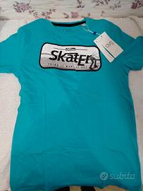 t shirt verde smeraldo con stampa12anni