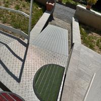 Rampa doppio scivolo con corrimano