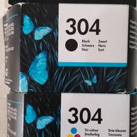 Cartucce INKJET Stampante HP 304 NERO + COLORI