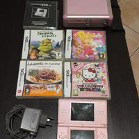Nintendo DS - Rosa con Giochi E Custodia