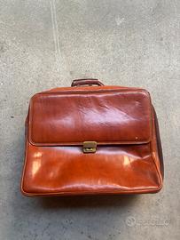 Borsa 24 ore Vintage in Pelle Carlino Diffusion