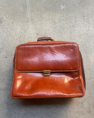 Borsa 24 ore Vintage in Pelle Carlino Diffusion