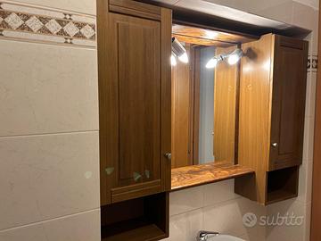 mobile a specchio per bagno arte povera