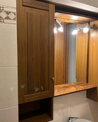 mobile a specchio per bagno arte povera