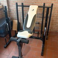 PANCA , RACK PORTA BILANCIERE E SPALLIERA