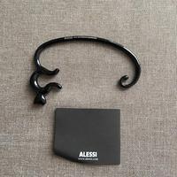 ALESSI GANCIO PORTA BORSA NERO