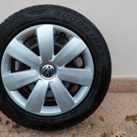 4 pneumatici  205-55-R16 + cerchi + copricerchi