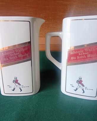 Coppia di caraffe Johnnie Walker - Red Label 