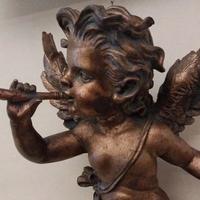 Angelo trombettista in resina Altezza cm 43