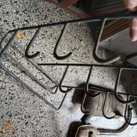 Rastrelliera da officina in ferro vintage