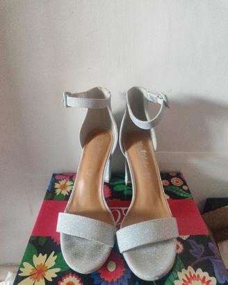 sandalo donna  argento 