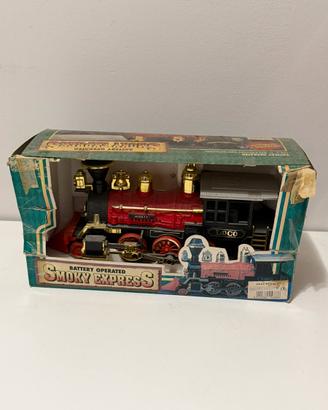 Locomotiva Vintage Smoky Express con Scatola – '80