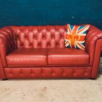 Divano Club Chester Chesterfield bordeaux inglese 