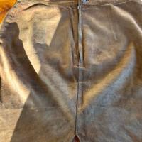 Gonna marrone in camoscio