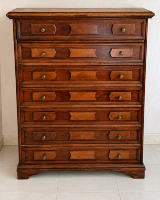 Cassettiera in legno 7 cassetti – stile classico/v