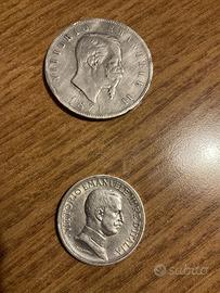 Lotto Monete Argento Regno d’Italia