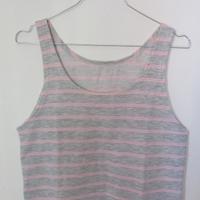 Canotta a righe felpata