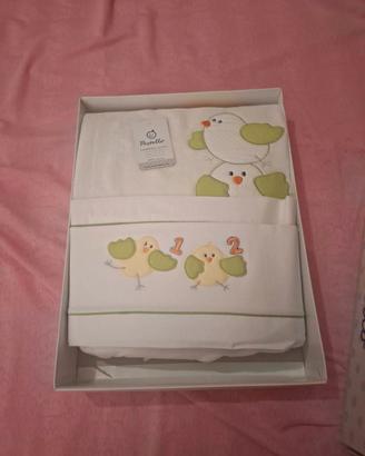 set 4 pezzi lettino con sbarre 