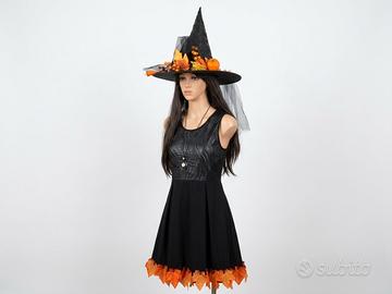 Costume da strega del bosco autunnale halloween 