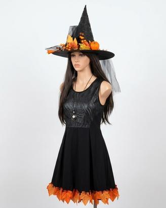 Costume da strega del bosco autunnale halloween 